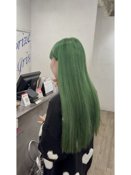 エイト 池袋店(EIGHT ikebukuro) グリーン/ケアブリーチ/ハイトーン