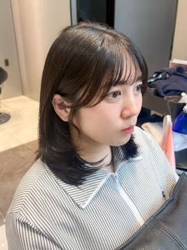 ハルキミナト ジャパン ヨコハマ(HARUKI MINATO japan YOKOHAMA) ミディアムレイヤー/顔周りレイヤー/前髪カット