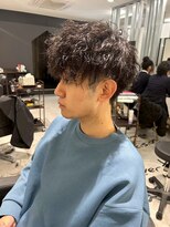 メンズサロン キング 心斎橋店(Men’s salon K!ng)&nbsp;ホワイトメッシュ/ツイスト/ツイスパ/パーマ/メンズ/眉毛/心斎橋