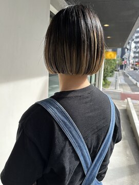 コットン(cotton) デザインカラーのボブ【川野指名限定スタイル】