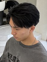 アイトーキョー 渋谷(AI TOKYO)&nbsp;ショートセンターパート/ブルーブラック/メンズカット