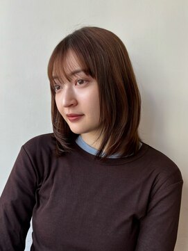 ガーデン 銀座(GARDEN) ボブレイヤー 顔周り ボブ ロブ ミディアムレイヤー ナチュラル