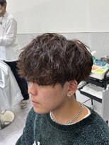 ビカムメンズヘアー 栄店(become men's hair)&nbsp;軽い動きのブラウンライトパーマ
