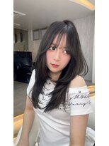 ロンドルピナス 小倉(Lond Lupinus) ミディアムレイヤーカット/似合わせカット/大人ガーリー/20代