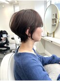 横顔を素敵に見せるショートボブ