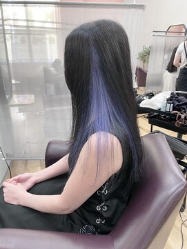 キセイ イオンモール新利府北館店(KISEI) チラ見えが可愛いラベンダーカラー♪ブリーチ×インナーカラー