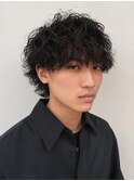 波巻きパーマ　シャドウパーマ　ウルフカット　スパイラル