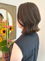 ユウヘアー 本山店(U Hair)&nbsp;切りっぱなしボブ/アッシュブラウン/高保湿トリートメント