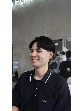 カルテックス(CALTEX) センターパート×テーパーフェード