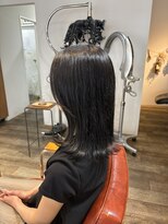 ナップヘアースコヤ(NAP hair Scoya)&nbsp;肩に当たる長さを活かした外はねボブ　日進市/赤池駅/水素カラー