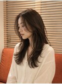 セミロング・暗髪ロング・レイヤー・銀座日比谷有楽町20代30代
