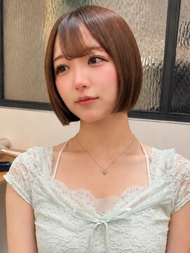 シー バイ ロンド 新宿(Sea by Lond) 【福島】ラテベージュ耳かけミニボブ新宿