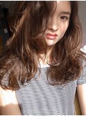 〔people〕外国人風ボリュームある質感が可愛いロングスタイル