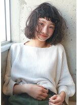 ナヌーク シブヤ(nanuk shibuya)&nbsp;【nanuk】フレンチスタイルのくせ毛風ボブ◇前髪パーマ