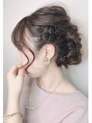 人気No.1×モテ愛されヘアセット×シニヨン×編み込み×アップ