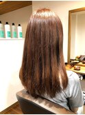 ツヤ感手触り◎コーラル系ゴールドウェルカラー☆