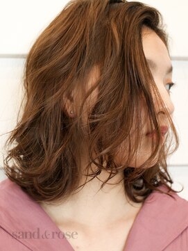サンドアンドローズ(sand rose) 艶のあるパーマスタイル