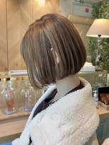 ロンドフルール 大宮東口(Lond fleur)&nbsp;【Lond fleur石畑結華】ミルクティー丸みミニボブ