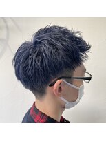 テクライズ 豊橋店(TECHRISE)&nbsp;☆メンズショート、ツーブロック、刈り上げ、ネイビーブルー☆