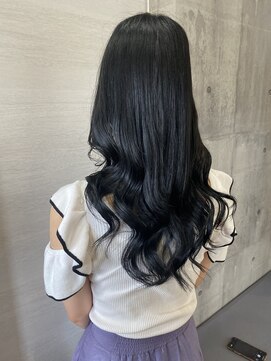 エフチュール(F turu) BLUE × BLACK × long