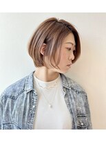 イング(ING) 【ING】ハンサムボブショート×グレーベージュ♪