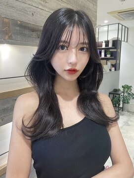 アリュウル 表参道(ALLURE) シースルーバング＊顔まわりカット/くびれヘア/黒髪韓国ヘア
