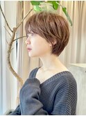 ショートボブ/ハンサムショート/丸みショート