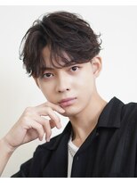 オーシャントーキョー 渋谷神南(OCEAN TOKYO) ツーブロックナチュラル束感センターパート