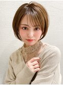 大人可愛いふんわりショート/アッシュ美髪/髪質改善/新宿