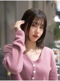 ミディアム/レイヤーカット/顔周り/外ハネロブ/茶屋町/梅田/大阪