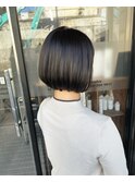 ボブ×ダークカーキブラウン