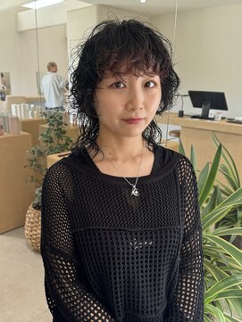 キュー(que) ウルフパーマ　ポイントカラーオレンジ