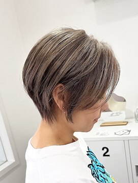 スイ(suiw) ハイトーンショートバレイヤージュ【suiw】昭和町/天王寺/阿倍野