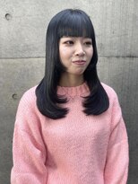 ビューナゴヤ 名駅(VIEW NAGOYA)&nbsp;黒髪/ボブルフ/小顔/ワンレン/レイヤーカット/ブルーブラック