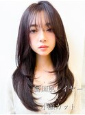 韓国レイヤーナチュラルストレートエアリーワンカール小顔カット