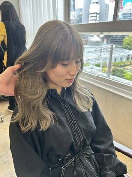 ラボアン 梅田店(lab.em.) 透明感グレージュカラー