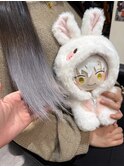 刀剣乱舞 鶴丸国永 グラデーションカラー シルバー グレー