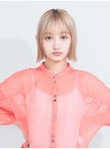 ミディアムヘア/ショコラベージュ/ボブルフ/新宿駅
