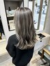 【スジ感たっぷり】コントラストハイライト＋カット＋トリートメント 17380円