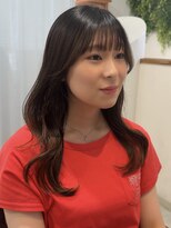 ビューブルー 亀戸錦糸町(VIEW BLUE)&nbsp;◎小顔前髪顔まわり暗めカラーくびれロングミディアム