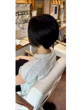 ヘアーメイク ラピス(hair make Lapis) 前下がりショートボブ/ヘナ染め/白髪染め/艶ボブ