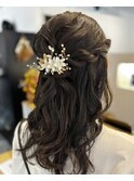 【ヘアセット】ハーフアップ・お呼ばれヘア