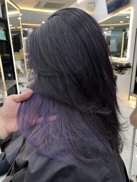 ラピス 渋谷本店(Lapis) インナーカラー/ラベンダーカラー/レイヤーカット/髪質改善