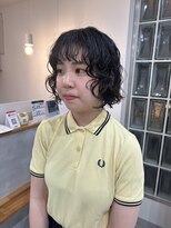 ナウアズ(now as.)&nbsp;ハーフドライで完成◎トレンドボブパーマ【mayu】【nowas.明石】