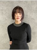 【RURI】10代20代/切りっぱなしボブ/グレージュ/福岡天神