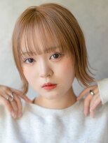 カライングドゥ(ing deux) 大人可愛い20代30代40代黒髪前下がりショートボブ丸みショート◎