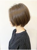 【morio成増/一戸】大人かわいいショートボブアッシュベージュ