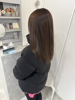 レヴリー(reverie) 艶髪レイヤーヘア透明感カラーブリーチなしカラー30代心斎橋