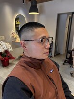 カミュー 高岳(CAMUE) スキンフェード坊主スタイル