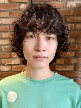 ボコカ(bococa) 20代メンズミディアムマッシュウルフパーマ